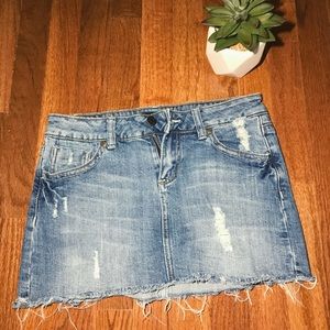 ZCO Jean Distressed Skirt